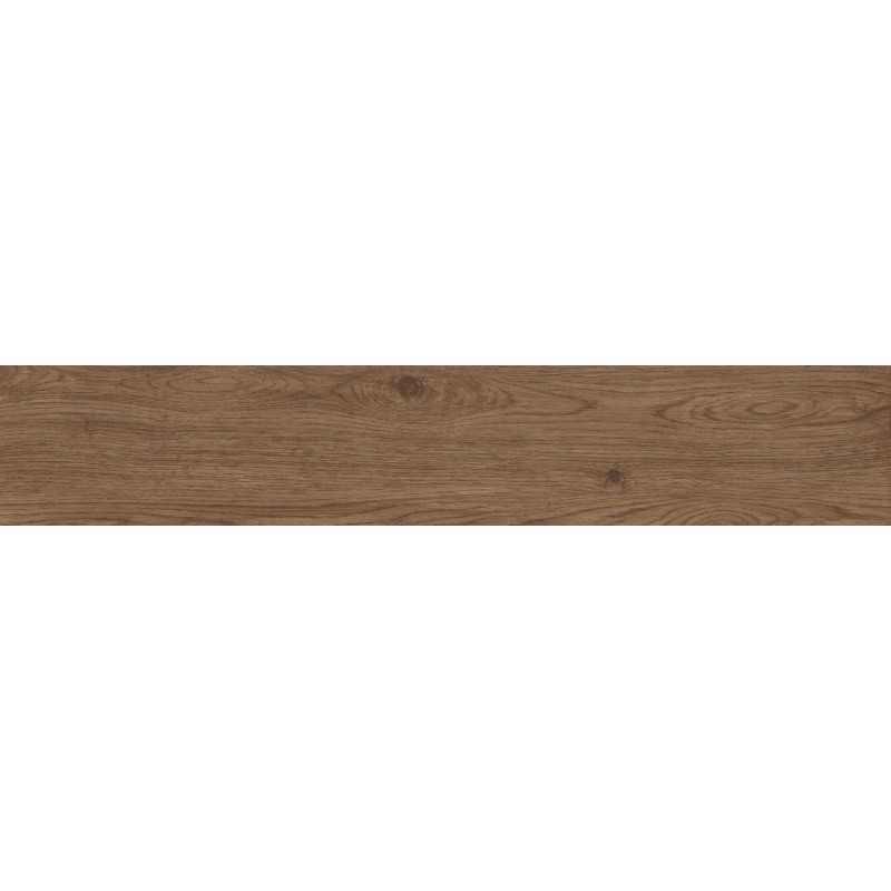 Mexen Savana Gres marron émaillé rectifié G1, carreau effet bois pour sol et mur 120 x 20 cm, carving - TL614-120-020-01