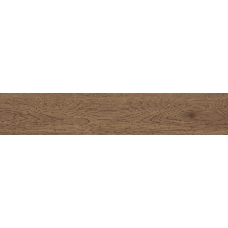 Mexen Savana Gres marron émaillé rectifié G1, carreau effet bois pour sol et mur 120 x 20 cm, carving - TL614-120-020-01