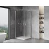 Mexen Mist-B Duo cabine de douche battante 75 x 75 cm, transparent, chrome - 8A2-075-075-01-00