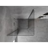 Mexen Mist-B Duo cabine de douche battante 75 x 75 cm, transparent, chrome - 8A2-075-075-01-00
