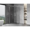 Mexen Mist-B Duo cabine de douche battante 75 x 75 cm, transparent, chrome - 8A2-075-075-01-00
