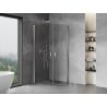 Mexen Mist-B Duo cabine de douche pivotante 80 x 80 cm, transparent, chrome - 8A2-080-080-01-00