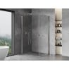 Mexen Mist-B Duo cabine de douche pivotante 100 x 80 cm, transparent, chrome - 8A2-100-080-01-00