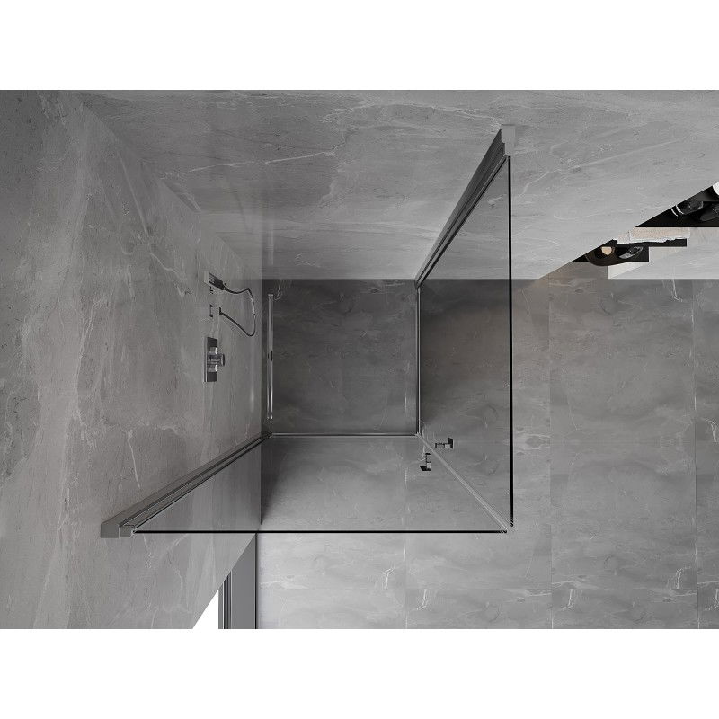 Mexen Mist-B Duo cabine de douche pliable 95 x 95 cm, transparent, chrome - 8A2-095-095-01-00