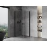 Mexen Mist-B Duo cabine de douche pivotante 95 x 95 cm, transparent, noir - 8A2-095-095-70-00