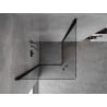 Mexen Mist-B Duo cabine de douche pivotante 100 x 100 cm, transparent, noir - 8A2-100-100-70-00