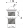 Mexen bouchon rotatif clic-clack, Or - 79913-50