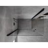 Mexen Mist-B Duo cabine de douche pivotante 80 x 70 cm, transparent, noir - 8A2-080-070-70-00