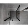 Mexen Mist-B Duo cabine de douche pivotante 90 x 90 cm, grille noire, noir - 8A2-090L-090P-70-77