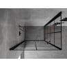 Mexen Mist-B Duo cabine de douche pivotante 90 x 80 cm, grille noire, noire - 8A2-090L-080P-70-77