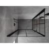 Mexen Mist-B Duo cabine de douche pivotante 80 x 90 cm, grille noire, noir - 8A2-080L-090P-70-77