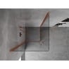 Mexen Mist-B Duo cabine de douche pivotante 90 x 90 cm, transparent, cuivre brossé - 8A2-090-090-65-00