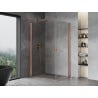 Mexen Mist-B Duo cabine de douche pivotante 90 x 80 cm, transparent, cuivre brossé - 8A2-090-080-65-00