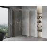 Mexen Mist-B Duo cabine de douche pliante 70 x 70 cm, transparent, or - 8A2-070-070-50-00