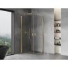 Mexen Mist-B Duo cabine de douche pliante 70 x 70 cm, transparent, or - 8A2-070-070-50-00