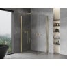Mexen Mist-B Duo cabine de douche pivotante 80 x 75 cm, transparent, or - 8A2-080-075-50-00