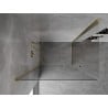 Mexen Mist-B Duo cabine de douche pivotante 100 x 80 cm, transparent, or - 8A2-100-080-50-00