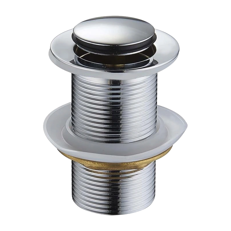 Mexen petit bouchon rond click-clack, Chrome - 79915-00