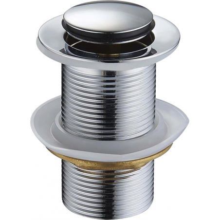 Mexen petit bouchon rond click-clack, Chrome - 79915-00