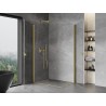 Mexen Mist-B Duo cabine de douche pivotante 95 x 85 cm, transparent, or brossé - 8A2-095-085-55-00