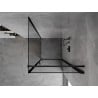 Mexen Mist-B cabine de douche pivotante droite 90 x 90 cm, cadre noir, noir - 8A2T-090-090-70-70-P