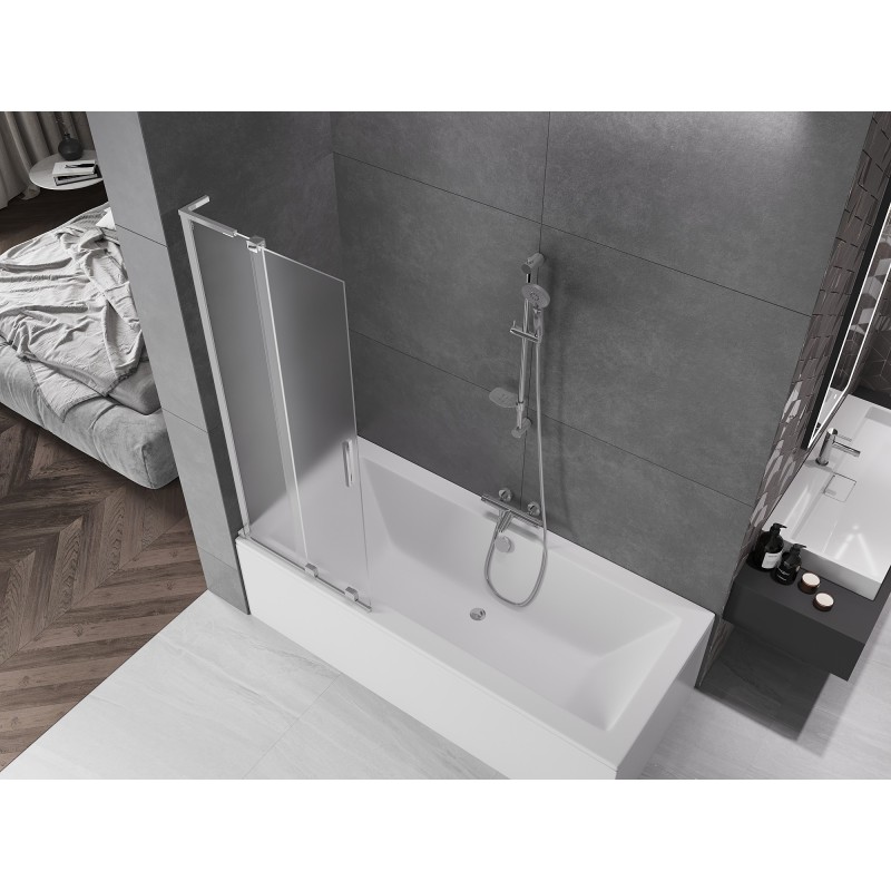 Mexen Velar L pare-douche 2 volets coulissants 70 x 150 cm, dépoli, chrome - 896-070-003-31-01