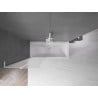 Mexen Velar L paroi de baignoire 2 volets coulissante 70 x 150 cm, givré, blanc - 896-070-003-31-20