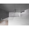 Mexen Velar L paroi de baignoire à 2 volets coulissants 80 x 150 cm, givré, chrome - 896-080-003-31-01