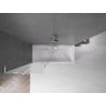 Mexen Velar L paroi de baignoire à 2 vantaux coulissants 75 x 150 cm, givré, chrome - 896-075-003-31-01