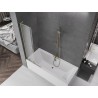 Mexen Velar L paroi de baignoire 2 volets coulissants 75 x 150 cm, givré, doré - 896-075-003-31-50