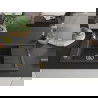 Mexen Elias évier en granit à 1 cuve avec égouttoir 795 x 480 mm, Noir moucheté, siphon Or - 6511791005-76-G
