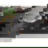 Mexen Elias évier en granit à 1 cuve avec égouttoir 795 x 480 mm, Noir, siphon Or - 6511791005-77-G
