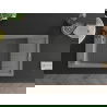 Mexen Elias évier en granit à 1 cuve avec égouttoir 795 x 480 mm, Gris, siphon Noir - 6511791005-71-B