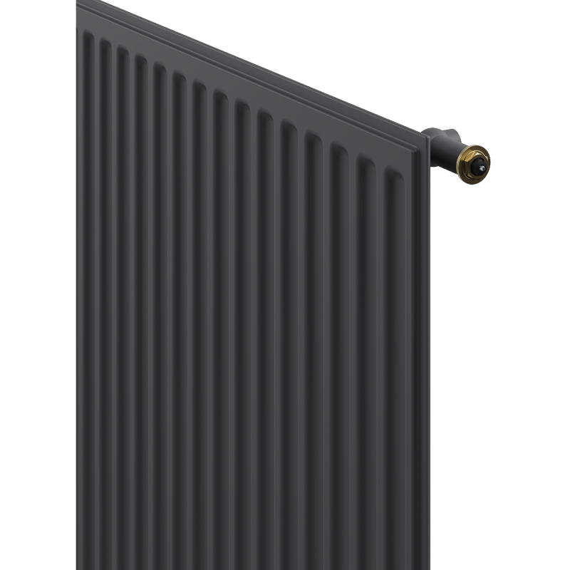Mexen CVH10 Radiateur d'hygiène plat 500 x 700 mm, raccordement inférieur, 371 W, anthracite - W610H-050-070-66