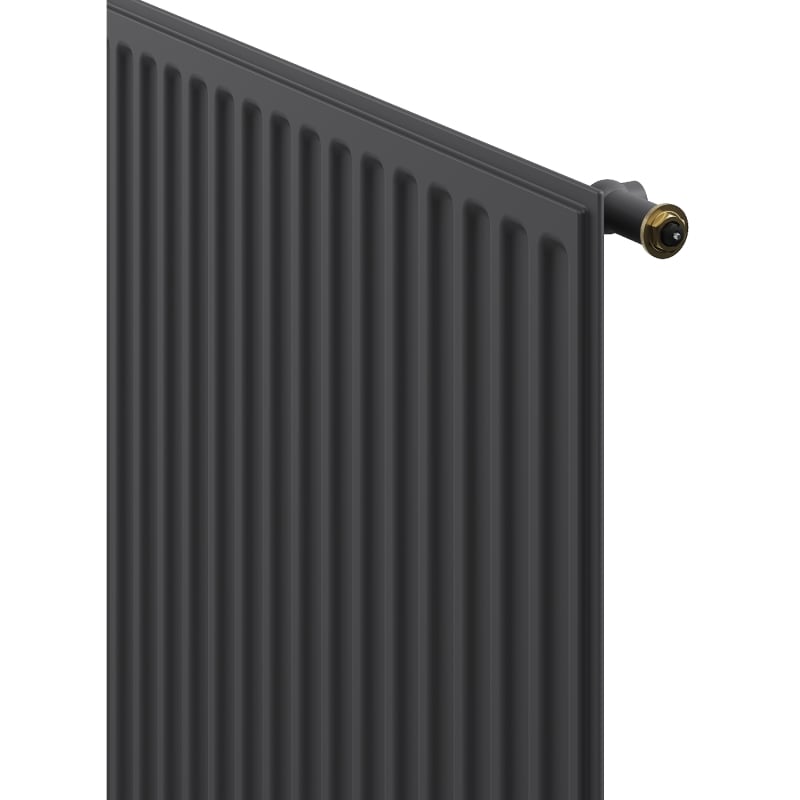 Mexen CVH10 Radiateur d'hygiène à plaques 400 x 2600 mm, raccordement inférieur, 1123 W, anthracite - W610H-040-260-66