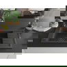 Mexen Elias évier en granit à 1 cuve avec égouttoir 795 x 480 mm, Noir moucheté, siphon Noir - 6511791005-76-B