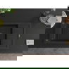 Mexen Elias évier en granit à 1 cuve avec égouttoir 795 x 480 mm, Noir, siphon Noir - 6511791005-77-B
