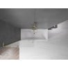 Mexen Velar L paroi de baignoire coulissante à 2 volets 95 x 150 cm, givre, doré brossé - 896-095-003-31-55