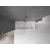 Mexen Velar L paroi de baignoire 2 volets coulissants 90 x 150 cm, givré, or brossé - 896-090-003-31-55