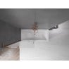 Mexen Velar L pare-douche à 2 vantaux coulissants 90 x 150 cm, givré, or rose - 896-090-003-31-60