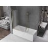 Mexen Velar L pare-douche à 2 panneaux coulissants 100 x 150 cm, givré, doré brossé - 896-100-003-31-55
