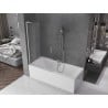 Mexen Velar L paroi de baignoire coulissante à 2 vantaux 110 x 150 cm, dépoli, chrome - 896-110-003-31-01