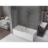 Mexen Velar L paroi de baignoire 2 volets coulissants 110 x 150 cm, givre, doré - 896-110-003-31-50