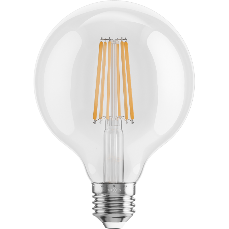 Mexen Vintis Ampoule filament LED E27, G95, 10W, Chaude - 2700K, 1320 lm, claire - L157-E27-1027-00