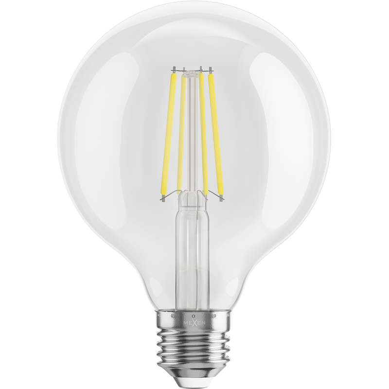 Mexen Vintis Ampoule à filament LED E27, G95, 8W, Neutre - 4000K, 1055 lm, clair - L157-E27-0840-00