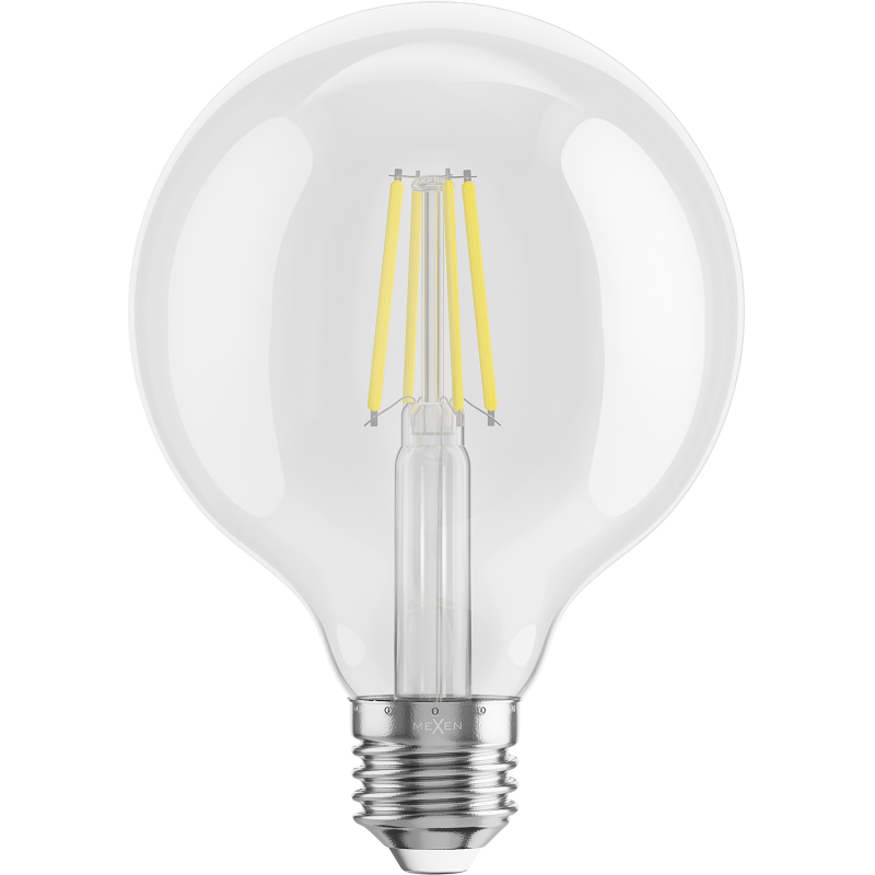 Mexen Vintis Ampoule filament LED E27, G95, 6W, Neutre - 4000K, 720 lm, clair - L157-E27-0640-00