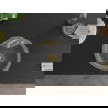 Mexen Diego évier en granit à 1 cuve 488 x 480 mm, Gris, siphon Or - 6512481000-71-G