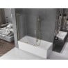 Mexen Velar L paroi de baignoire à 2 volets coulissante 120 x 150 cm, dépoli, doré - 896-120-003-31-50