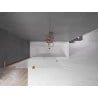 Mexen Velar L paroi de baignoire 2 vantaux coulissante 120 x 150 cm, givre, cuivre brossé - 896-120-003-31-65