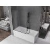 Mexen Velar L pare-douche 2 vantaux coulissants 120 x 150 cm, givré, gris canon brossé - 896-120-003-31-66